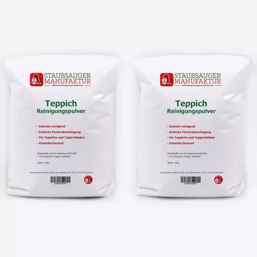 Teppichreiniger / Reinigungspulver (1kg) Universal geeignet für Vorwerk, Lux, SEBO uvm.