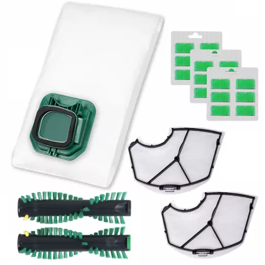 18 Beutel Filter Duft Bürste geeignet für Vorwerk Kobold 140 und 150