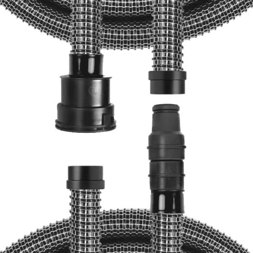 Gewebeschlauch-Set für Bosch GAS 25, GAS 50 M und Zyklon Abscheider mit 50mm Anschluss