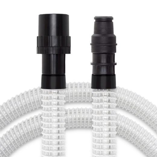 Gewebeschlauch für alle Industriesauger Kesselsauger mit 58mm TRANSPARENT