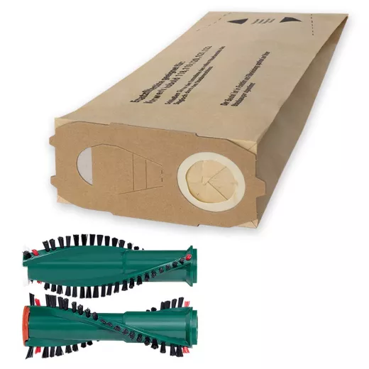 20 Filtertüten Ersatzbürsten passend für Vorwerk Kobold 120 121 122 Tüten