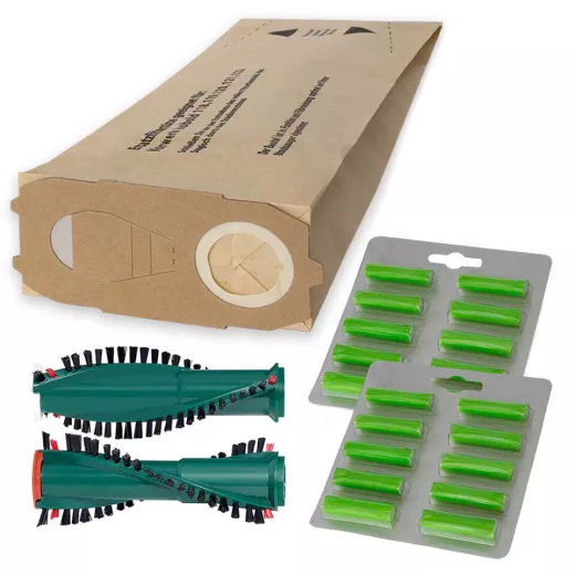 20 Filtertüten Bürste 20 Duftchips passt für Vorwerk Kobold 120 121 122 Staubbeutel