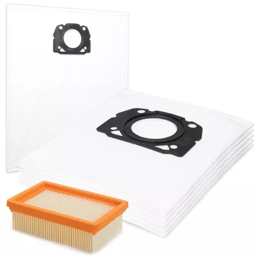 5-15 Staubsaugerbeutel 1 Filter für Kärcher WD 6 Control P S 30 6 35 T 1.628-373.0 passend