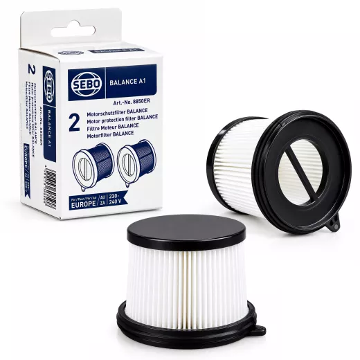 SEBO 2 Motorschutzfilter für Balance A1 Akkusauger 8850ER