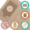 10 Staubsaugerbeutel für Numatic NVM-1CH kompatibel