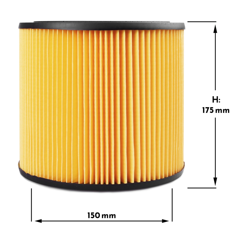 Faltenfilter für Einhell TE-VC 2025, 2230, 2340, 2350 SACL kompatibel
