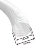 Gewebeschlauch Transparent für Parkside PWD 12 A1 PWD 20 A1 PWD 25 A1 PWD 30 A1 kompatibel
