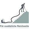 50 mm Schwarzer Gewebeschlauch für alle Industriesauger Kesselsauger mit 58mm Anschluss