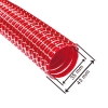 Gewebeschlauch für alle Industriesauger Kesselsauger mit 58mm ROT