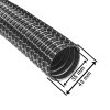 Gewebeschlauch für Würth ISS 30-L ISS-40-M ISS 50-L Industrie Nass- und Trockensauger kompatibel