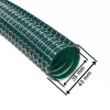 Gewebeschlauch Grün kompatibel zu Bosch GAS 12 GAS 15 GAS 35 GAS 55 GNF 20-65