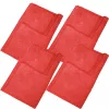 1 bis 5 Mikrofasertücher Fenstertücher Glastücher Glas Fenster Tuch Rot