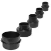 Adapter 5tlg für 100mm Schlauch Absauganlage Reduzierstücke 100 60 40 34 28 mm