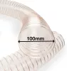 100mm PU Absaugschlauch Antistatisch mit Stahlfeder mit 5tlg Adapterset 2 Schlauchschellen