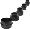 100mm PU Absaugschlauch Antistatisch mit Stahlfeder mit 5tlg Adapterset 2 Schlauchschellen
