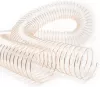 100mm PU Absaugschlauch Antistatisch mit Stahlfeder mit 5tlg Adapterset 2 Schlauchschellen
