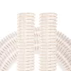 100mm PU Absaugschlauch Antistatisch mit Stahlfeder mit 2 Schlauchschellen