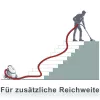 Gewebeschlauch Ø50mm für ALTO Sauger mit 58mm Anschluss Maxi Fugendüse