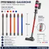 Saugrohr kompatibel mit SEBO Balance A1 Akkusauger Rot