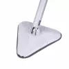Dreieckiger Wischmopp 360° drehbar mit Ersatztuch Mikrofasertuch Wischer Bodenwischer