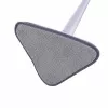 Dreieckiger Wischmopp 360° drehbar mit Ersatztuch Mikrofasertuch Wischer Bodenwischer