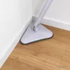 Dreieckiger Wischmopp 360° drehbar mit Ersatztuch Mikrofasertuch Wischer Bodenwischer