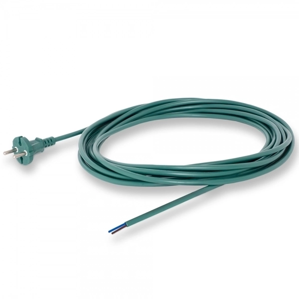 Vhbw Cavo Alimentazione Per Vorwerk Tiger 250-270 - 10 Metri, 2000W, Verde Scuro