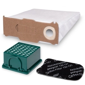 ZZ-Clan 10 Sacchetti Aspirapolvere Per Privileg CJ151JCP-070 + 2 Filtri: Micropile 5 Strati, Anti-allergici