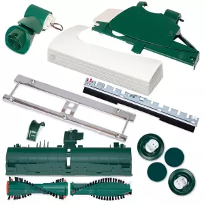 Set geeignet für Vorwerk Elektrobürste EB 350 351 - Gelenk Haube Bürsten u.v.m.