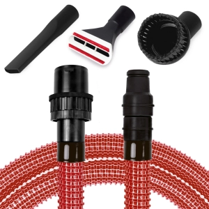 Gewebeschlauch Rot mit Düsen-Set für Fein Dustex 25 L 35 L 35 LX (AC) 35 MX (AC) kompatibel