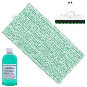 1 Wischtuch 1 Reinigungsmittel passend für Vorwerk SP7 Bodenwischer - Mikrofaser / Kunststoff