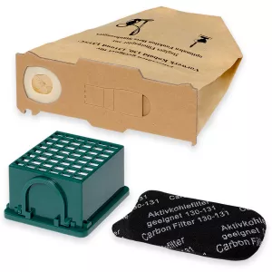 30 Staubsaugerbeutel für Vorwerk Kobold VK130 VK131 kompatibel 1 Hepa Filter 1 Aktivkohlefilter