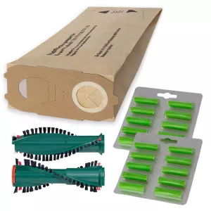20 Filtertüten Bürste 20 Duftchips passt für Vorwerk Kobold 120 121 122 Staubbeutel