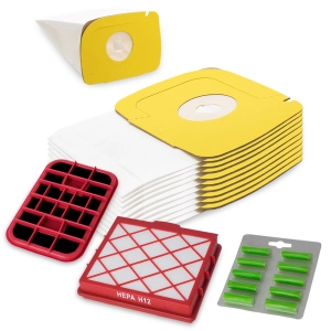 30 Staubsaugerbeutel HEPA H12 Motorschutzfilter Duft passend für Lux D 820 Lux 1