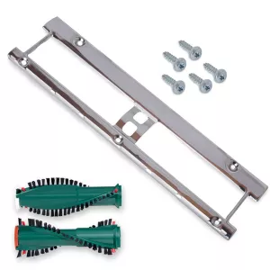 Bodenblech 5 Schrauben 1 Paar Bürstenwalzen geeignet für Vorwerk Elektrobürste EB 350 oder EB 351