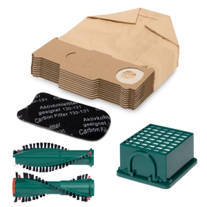 34 tlg Sparset passend für Vorwerk Kobold VK 130 131 Staubsaugerbeutel Filter