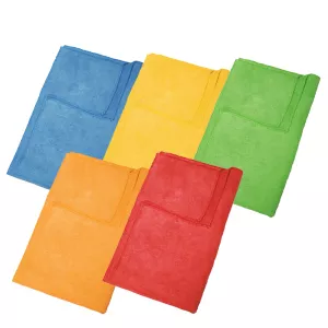 5 Mikrofasertücher Fenstertücher Glastücher Glas Fenster Tuch 5 Farben
