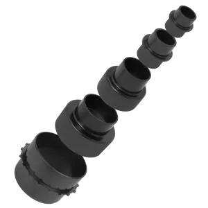 Adapter 5tlg für 100mm Schlauch Absauganlage Reduzierstücke 100 60 40 34 28 mm