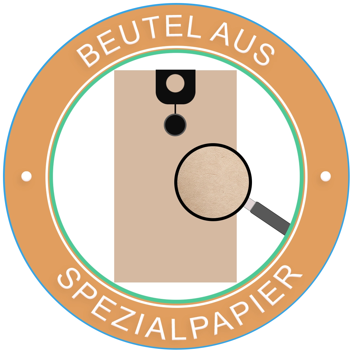 Beutel aus Spezialpapier